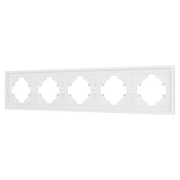 Рамка пластиковая на 5 постов Arlight FRM-TENDO-SFPL-5-WH 054660