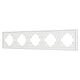 Рамка пластиковая на 5 постов Arlight FRM-TENDO-SFPL-5-WH 054660