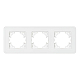 Рамка на 3 поста стеклянная Arlight FRM-OMALI-GS-3-WH 049696