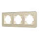Рамка на 3 поста стеклянная Arlight FRM-OMALI-SFGS-3-GD 049715