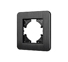 Рамка алюминиевая на 1 пост Arlight FRM-AKIRY-AL-1-BK 049681