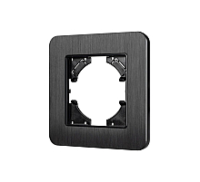 Рамка алюминиевая на 1 пост Arlight FRM-AKIRY-AL-1-BK 049681