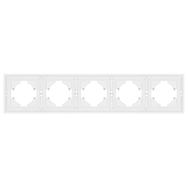 Рамка пластиковая на 5 постов Arlight FRM-TENDO-PL-5-WH 053851