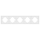 Рамка пластиковая на 5 постов Arlight FRM-TENDO-PL-5-WH 053851