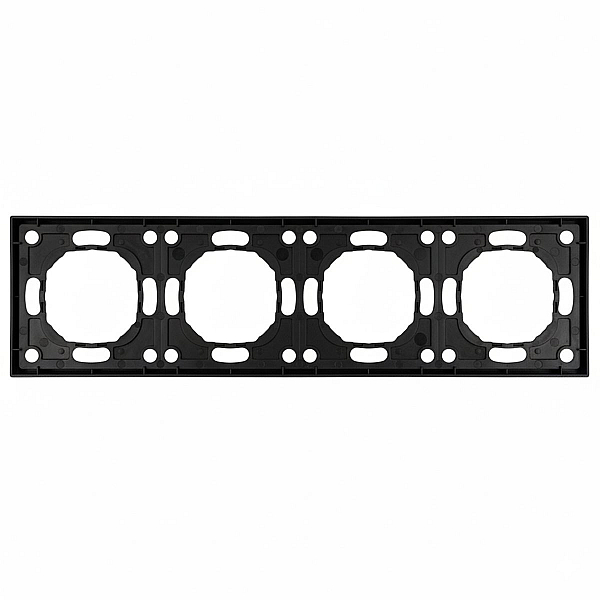 Рамка 4-постовая Stekker Эмили черный уголь PFR00-5004-05 49861