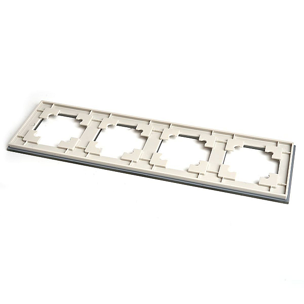 Рамка 4-постовая Stekker Катрин дымчатый GFR00-7004-07 49037