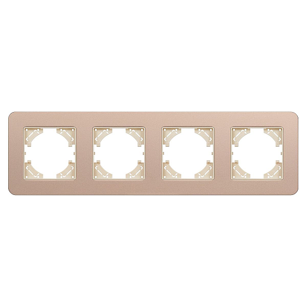 Рамка на 4 поста алюминиевая Arlight FRM-AKIRY-SFAL-4-GD 049745