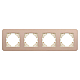 Рамка на 4 поста алюминиевая Arlight FRM-AKIRY-SFAL-4-GD 049745