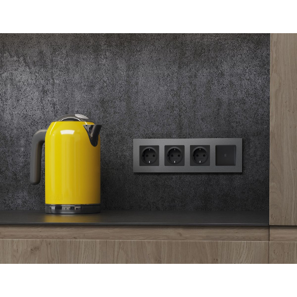 Рамка двухместная Ambrella Volt Qubi AF250652 Рамка двухместная Ambrella Volt Qubi AF250652