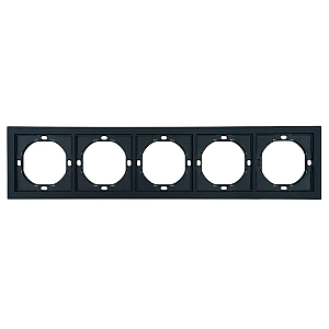 Рамка 5-местная Stekker Мия PFR00-3005-05 черный бархат 50465
