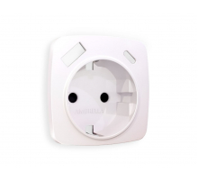 Лицевая панель для розетки с/з со шторками 2USB A+C Ambrella Volt Omega OP2100