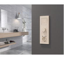 Лицевая панель Alfa (Бежевый матовый) для терморегулятора теплого пола Quant Ambrella Volt AP3257