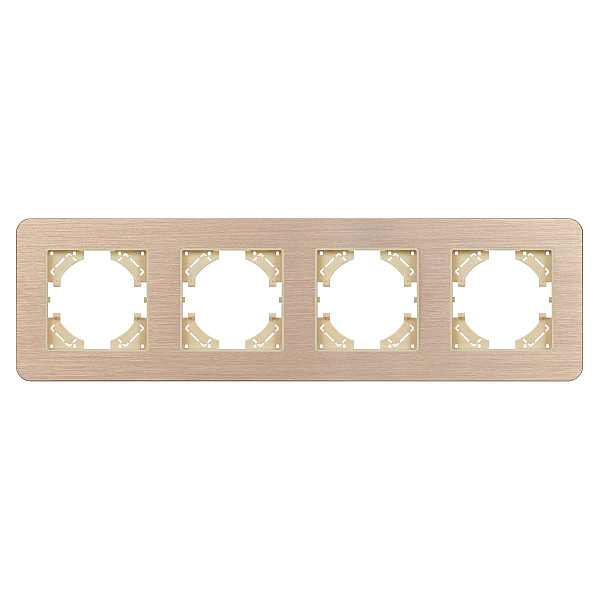 Рамка на 4 поста алюминиевая Arlight FRM-AKIRY-AL-4-GD 049733