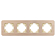 Рамка на 4 поста алюминиевая Arlight FRM-AKIRY-AL-4-GD 049733
