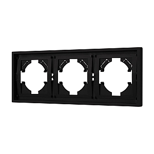 Рамка пластиковая на 3 поста Arlight FRM-TENDO-SFPL-3-BK 054650