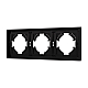 Рамка пластиковая на 3 поста Arlight FRM-TENDO-SFPL-3-BK 054650