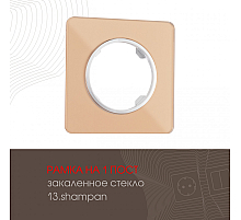 Рамка одноместная Arte Milano 502.13-1.shampan