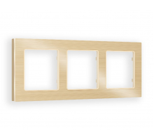 Рамка трехместная Ambrella Volt Platos AF550303