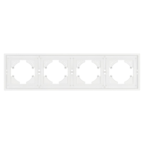 Рамка пластиковая на 4 поста Arlight FRM-TENDO-SFPL-4-WH 054656