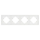 Рамка пластиковая на 4 поста Arlight FRM-TENDO-SFPL-4-WH 054656