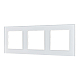 Рамка трехместная Arlight FRM-GLARE-GS-3-WH 043799