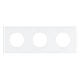 Рамка стеклянная на 3 поста Arlight FRM-GLARE-GC-3-WH 043838