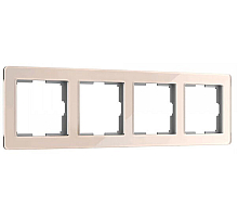 Рамка на 4 поста Werkel Acrylic айвори 4690389190551 W0042743 a062134