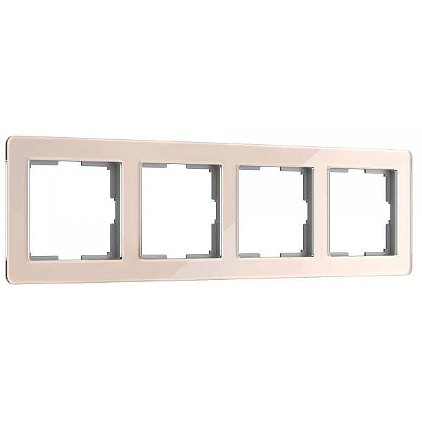 Рамка на 4 поста Werkel Acrylic айвори 4690389190551 W0042743 a062134