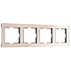 Рамка на 4 поста Werkel Acrylic айвори 4690389190551 W0042743 a062134