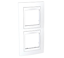Рамка 2-постовая вертикальная Schneider Electric Unica Хамелеон MGU6.004V.18
