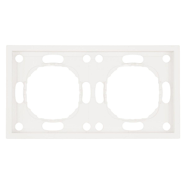 Рамка 2-постовая Stekker Эмили белый фарфор PFR00-5002-01 49885