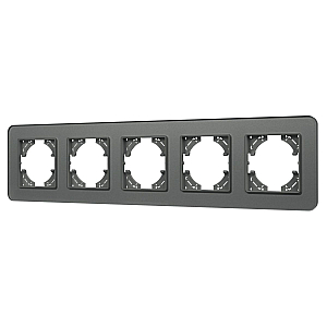 Рамка на 5 постов стеклянная Arlight FRM-OMALI-SFGS-5-GR 049722