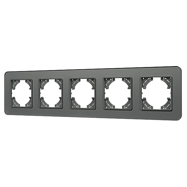 Рамка на 5 постов стеклянная Arlight FRM-OMALI-SFGS-5-GR 049722