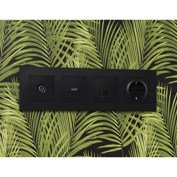 Лицевая панель для HDMI розетки Ambrella Volt Alfa AP8140 Лицевая панель для HDMI розетки Ambrella Volt Alfa AP8140