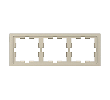 Рамка 3-постовая Schneider Electric Merten D-Life MTN4030-6533