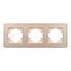 Рамка на 3 поста алюминиевая Arlight FRM-AKIRY-SFAL-3-GD 049742