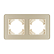 Рамка на 2 поста стеклянная Arlight FRM-OMALI-SFGS-2-GD 049711