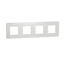 Рамка 4-постовая Schneider Electric Unica New NU280818