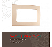 Рамка для двойной розетки Arte Milano 517.17-double.shampan