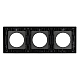 Рамка стеклянная на 3 поста Arlight FRM-GLARE-GC-3-BK 043839