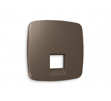 Лицевая панель для компьютерной/телефонной розетки RJ-45/RJ-11 Ambrella Volt Omega OP6420