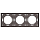 Рамка Stekker, PFR00-5003-09 3-местная Эмили, антрацит, soft touch 49938