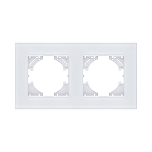 Рамка 2-постовая, стекло белый Kollinger Reflex MG RM2WH