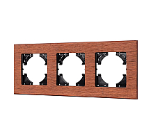 Рамка на 3 поста из натурального дерева Arlight FRM-XSILO-WD-3-NL 050873