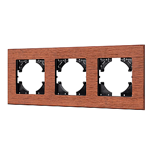 Рамка на 3 поста из натурального дерева Arlight FRM-XSILO-WD-3-NL 050873