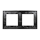 Рамка двухместная Arlight FRM-GLARE-GS-2-BK 043797
