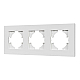 Рамка на 3 поста пластиковая Arlight FRM-PERIO-PL-3-WH 049754