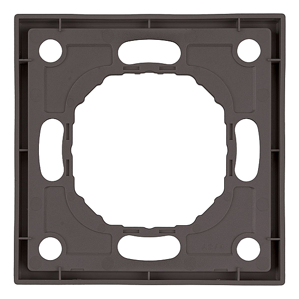 Рамка Stekker, PFR00-5001-09 1-местная Эмили, антрацит, soft touch 49936