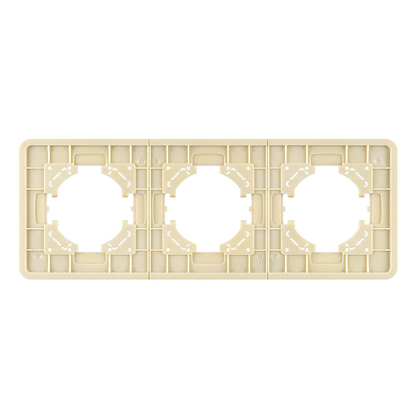 Рамка на 3 поста стеклянная Arlight FRM-OMALI-SFGS-3-GD 049715