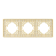Рамка на 3 поста стеклянная Arlight FRM-OMALI-SFGS-3-GD 049715